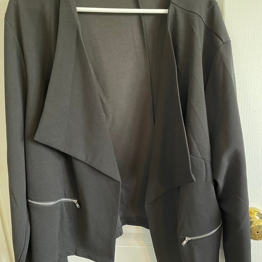 Black fitted style jacket